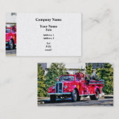 Altmodischer Feuerzug Visitenkarte (Vorne/Hinten)