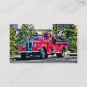 Altmodischer Feuerzug Visitenkarte (Rückseite)