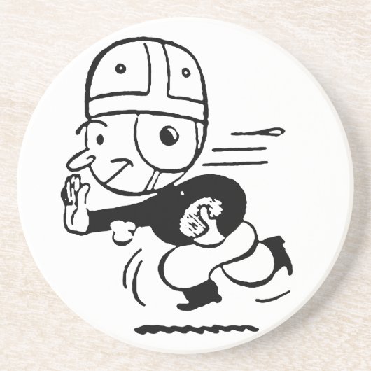 Altmodischer Fußball Untersetzer (Vorne)