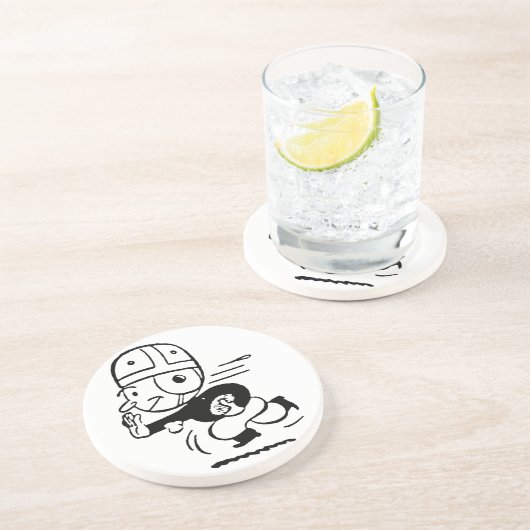 Altmodischer Fußball Untersetzer (Seite)