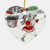 Altmodischer Gemischtwarenladen und kleines Keramikornament (Hinten)