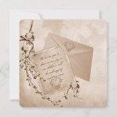 altmodischer Hochzeitsbrot Einladung (Vorderseite)