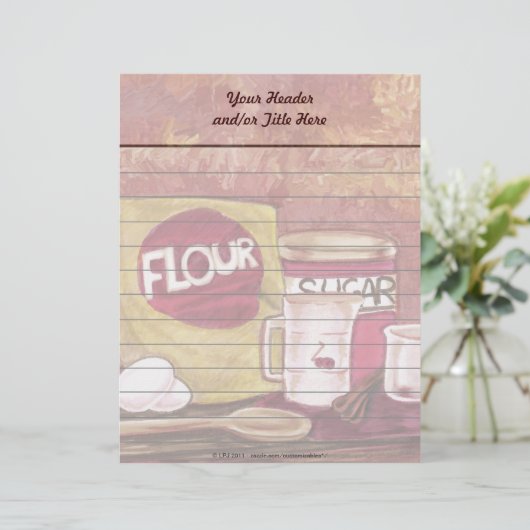 Altmodischer Koch Letterhead Briefbogen (Stehend Vorderseite)