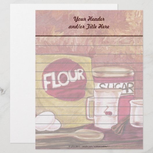 Altmodischer Koch Letterhead Briefbogen (Vorne/Hinten)