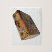 altmodischer Koffer mit Reiseaufklebern Puzzle (Vertikal)