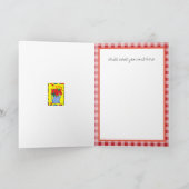 Altmodischer Küchen-Schrank mit Karte (Innenseite)