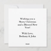 Altmodischer Nostalgischer Weihnachtsvormittag Feiertagskarte (Rückseite)