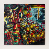 Altmodischer Nostalgischer Weihnachtsvormittag Puzzle (Horizontal)