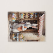 Altmodischer Osterhase Puzzle (Horizontal)