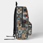 Altmodischer Patchwork-Quilt Bedruckter Rucksack (Links)