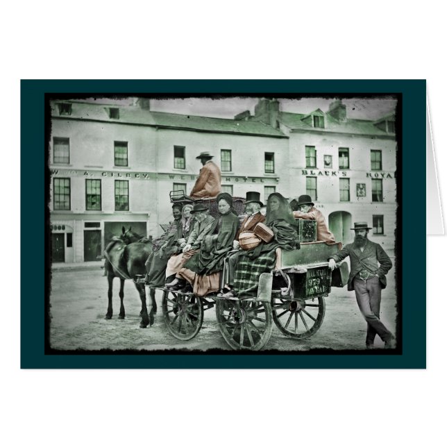 Altmodischer Postkart (Vorderseite (Horizontal))