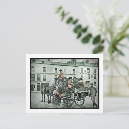 Altmodischer Postkart Postkarte (Stehend Vorderseite)