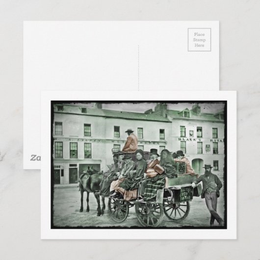 Altmodischer Postkart Postkarte (Vorne/Hinten)