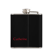 Altmodischer Retro Drink Kirsche Name Personalisie Flachmann (Rückseite)