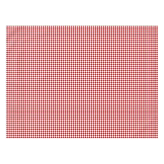 Altmodischer roter und weißer Gingham Tischdecke (Vorderseite (Horizontal))
