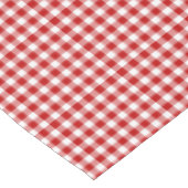 Altmodischer roter und weißer Gingham Tischdecke (Schrägansicht)