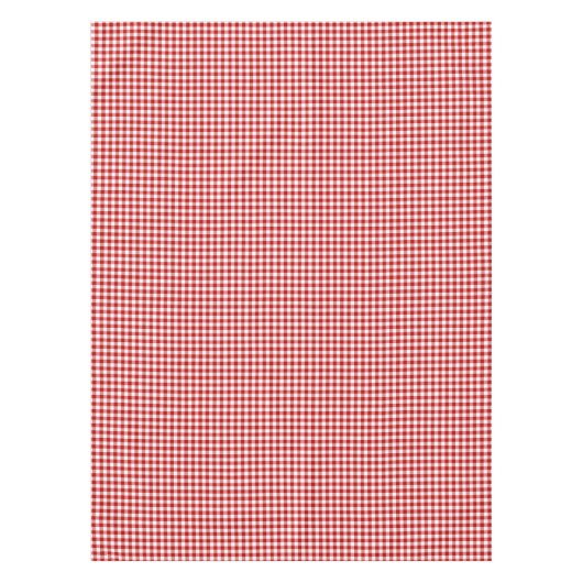 Altmodischer roter und weißer Gingham Tischdecke (Vorderseite)