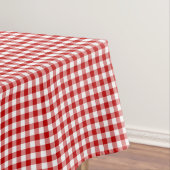 Altmodischer roter und weißer Gingham Tischdecke (Beispiel)