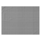 Altmodischer Schwarzweiss-Gingham Tischdecke (Vorderseite (Horizontal))