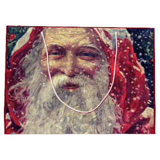 Altmodischer Viktorianischer Nikolaus Große Geschenktüte