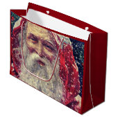 Altmodischer Viktorianischer Nikolaus Große Geschenktüte (Vorderseite Schrägansicht)