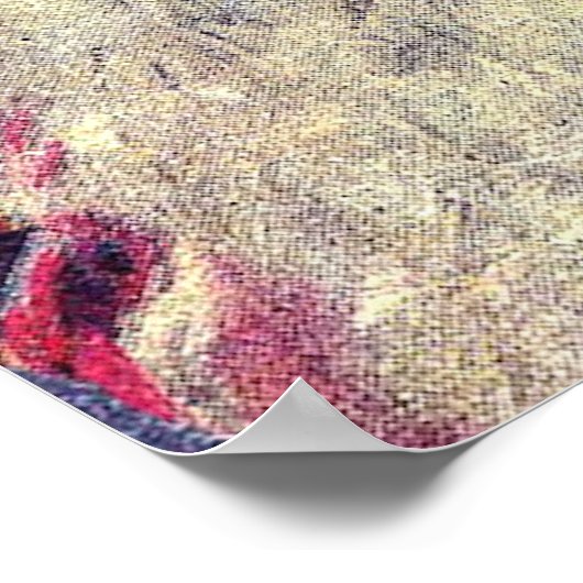 Altmodischer Viktorianischer Nikolaus Poster (Ecke)