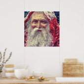 Altmodischer Viktorianischer Nikolaus Poster (Küche)