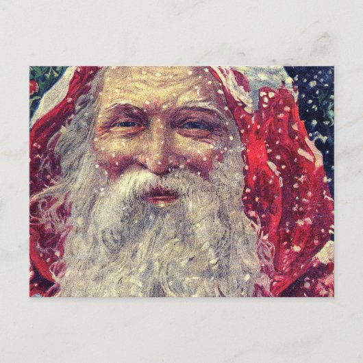 Altmodischer Viktorianischer Nikolaus Postkarte (Vorderseite)