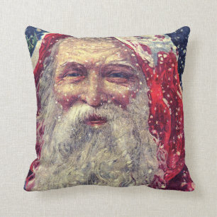 Altmodischer viktorianischer Sankt Nikolaus Kissen