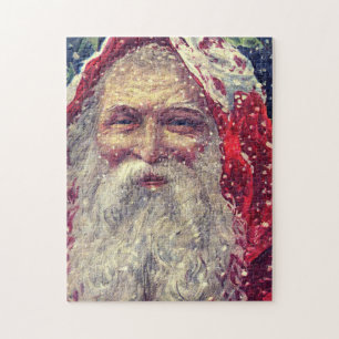 Altmodischer viktorianischer Sankt Nikolaus Puzzle