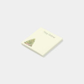 Altmodischer Weihnachten Post-it Klebezettel (angewinkelt)