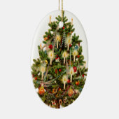 Altmodischer Weihnachtsbaum Keramikornament (Rechts)