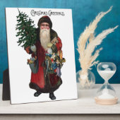 Altmodischer Weihnachtsmann Fotoplatte (Seite)