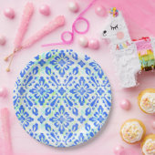 Altmodisches blaues und weißes China-Muster Pappteller (Party)