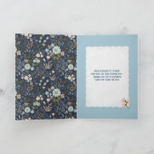 altmodisches Blumenmuster Brautparty Karte (Innenseite)