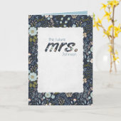 altmodisches Blumenmuster Brautparty Karte (Gelbe Blume)