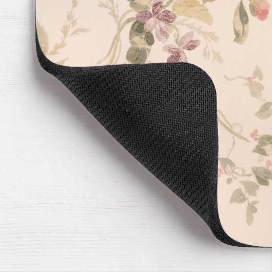 Altmodisches Blumenpapier Mousepad (Ecke)