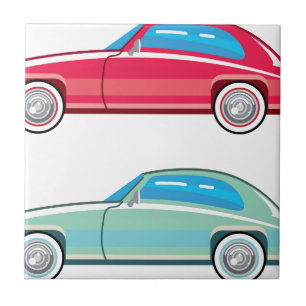 Altmodisches Coupé-Auto Fliese
