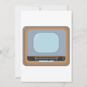 Altmodisches Fernsehen Einladung (Vorderseite)