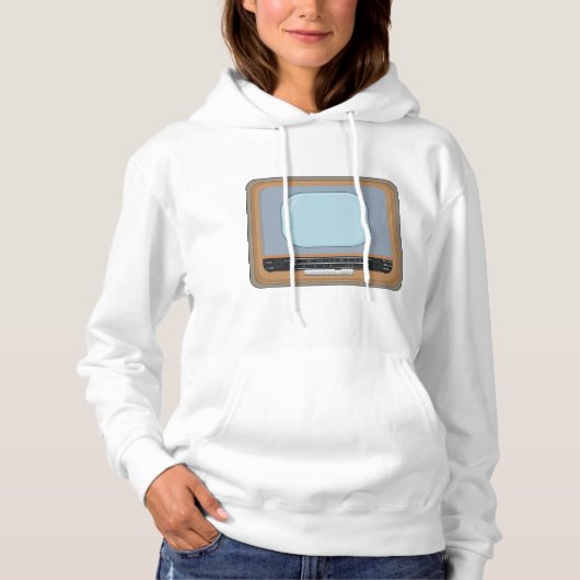 Altmodisches Fernsehen Hoodie (Vorderseite)