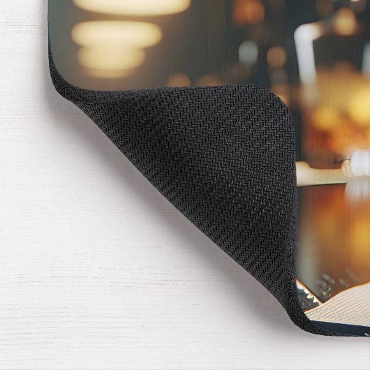 Altmodisches Getränk auf einer Bar Mousepad (Ecke)