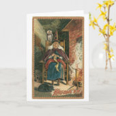 Altmodisches Halloween, Hexe Karte (Gelbe Blume)