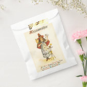 Altmodisches Halloween, Hexenmädchen mit Schüssel Geschenktütchen (Versiegelt)