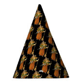 Altmodisches Halloween, Hexenmädchen mit Schwarzer Partyhütchen (Rechts)