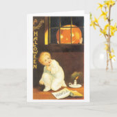 Altmodisches Halloween Karte (Gelbe Blume)