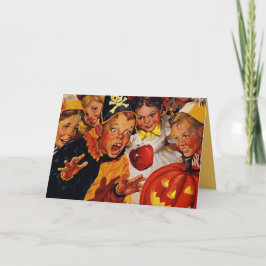 Altmodisches Halloween Karte