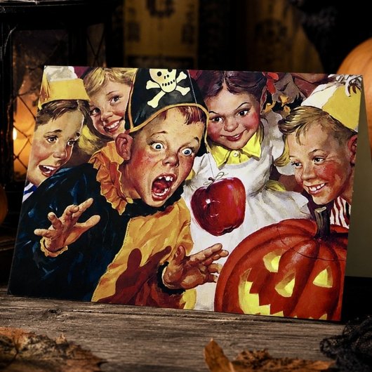 Altmodisches Halloween Karte