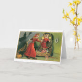 Altmodisches Halloween Karte (Gelbe Blume)