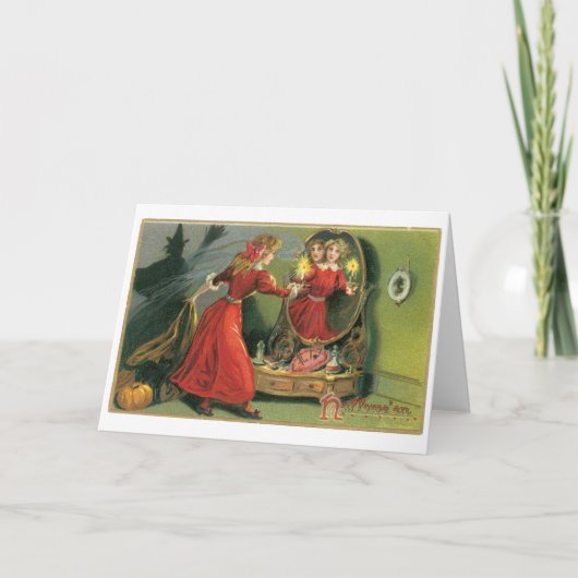 Altmodisches Halloween Karte (Vorderseite)