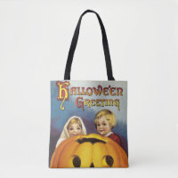 Altmodisches Halloween, Kinder & Pumpkin